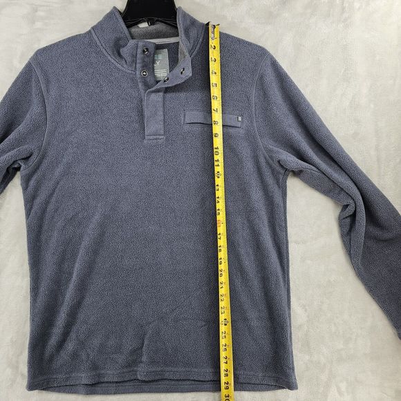 Free Fly Apparel Mens Large Fleeve Snap Button Jacket Pullover Sweatshirt - Picture 6 of 7